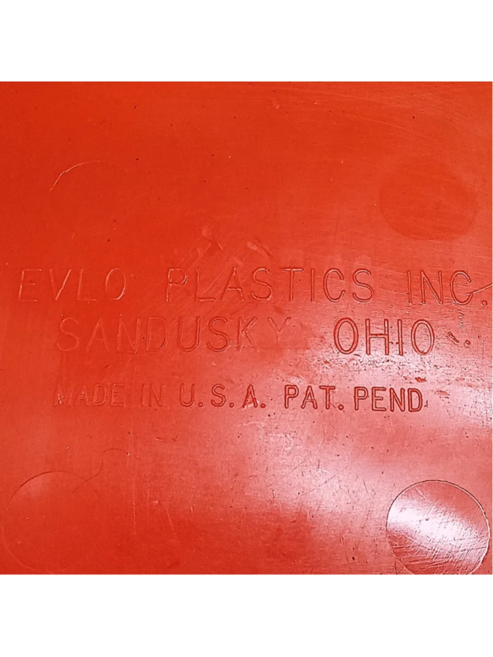 Vintage Orange EVLO Plastics Handi-Holder